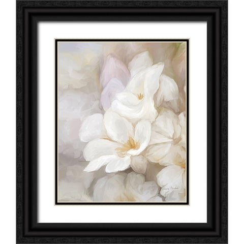 Tranquility White IV Black Ornate Wood Framed Art Print with Double Matting by Murdock, Ramona