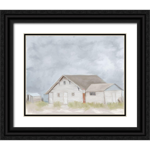 Grandpas Barn Black Ornate Wood Framed Art Print with Double Matting by Murdock, Ramona