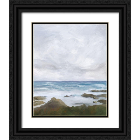 Estuary at Low Tide II Black Ornate Wood Framed Art Print with Double Matting by Murdock, Ramona