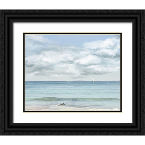 That Day in Paradise Black Ornate Wood Framed Art Print with Double Matting by Murdock, Ramona