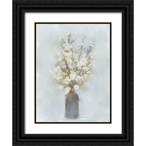 Spring Branches Black Ornate Wood Framed Art Print with Double Matting by Murdock, Ramona