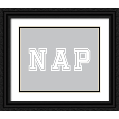 Nap Black Ornate Wood Framed Art Print with Double Matting by Murdock, Ramona