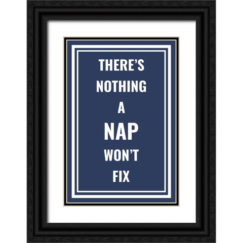 Nap Fix Black Ornate Wood Framed Art Print with Double Matting by Murdock, Ramona