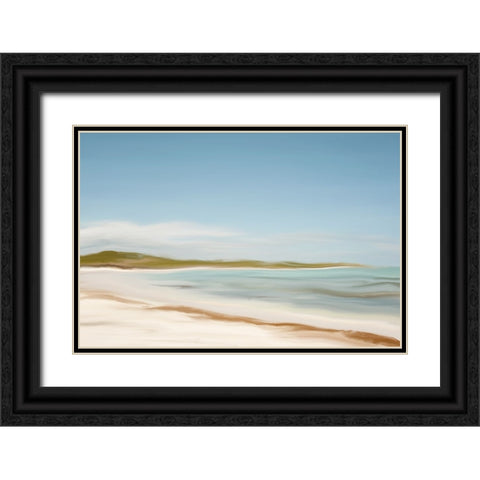 Serene Seascape Black Ornate Wood Framed Art Print with Double Matting by Murdock, Ramona