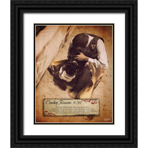 Reason No. 39 Black Ornate Wood Framed Art Print with Double Matting by Eva, Shawnda