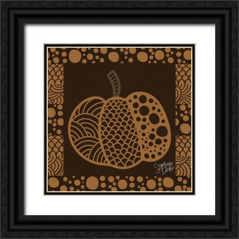 Pumpkin I Black Ornate Wood Framed Art Print with Double Matting by Dicks, Stephanie