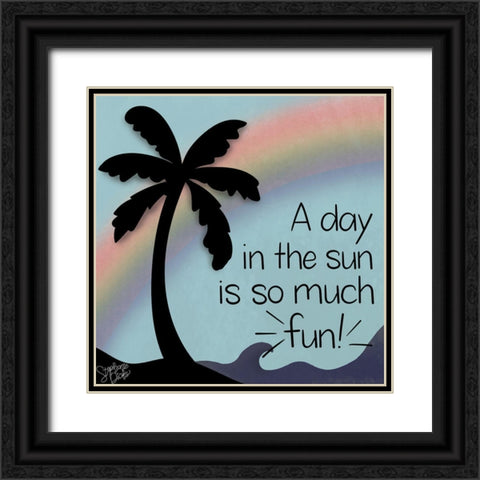 Day in the Sun Black Ornate Wood Framed Art Print with Double Matting by Dicks, Stephanie