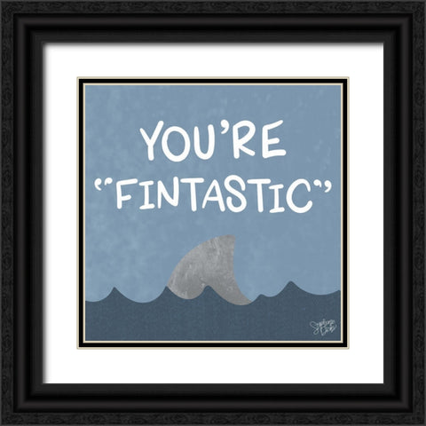 Fintastic Black Ornate Wood Framed Art Print with Double Matting by Dicks, Stephanie