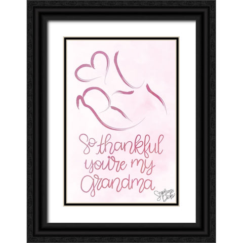 Grandma Black Ornate Wood Framed Art Print with Double Matting by Dicks, Stephanie