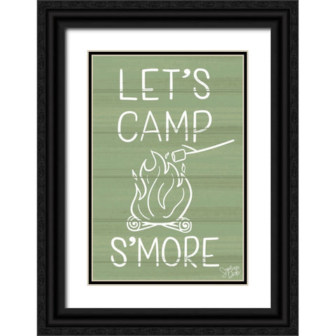 Camp Smore Black Ornate Wood Framed Art Print with Double Matting by Dicks, Stephanie