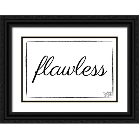 Flawless Black Ornate Wood Framed Art Print with Double Matting by Dicks, Stephanie
