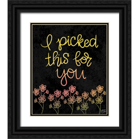 For You Black Ornate Wood Framed Art Print with Double Matting by Dicks, Stephanie