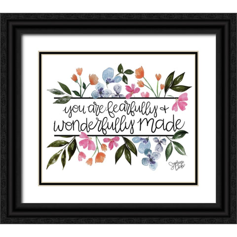 Wonderfully Made Black Ornate Wood Framed Art Print with Double Matting by Dicks, Stephanie