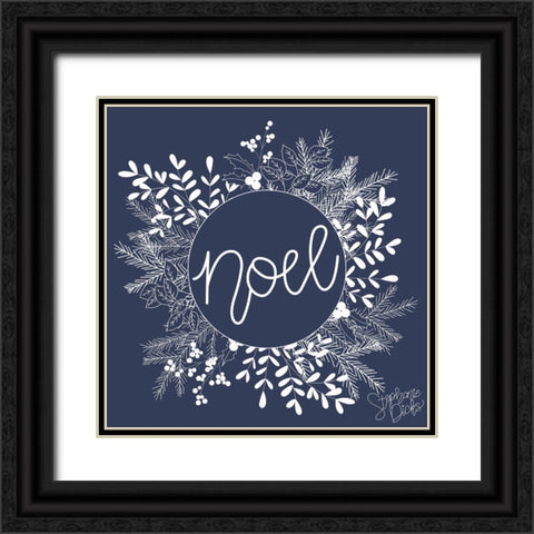 Noel Black Ornate Wood Framed Art Print with Double Matting by Dicks, Stephanie