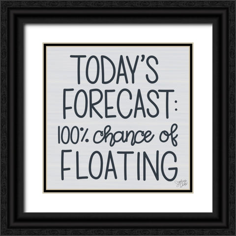 Floating Black Ornate Wood Framed Art Print with Double Matting by Dicks, Stephanie