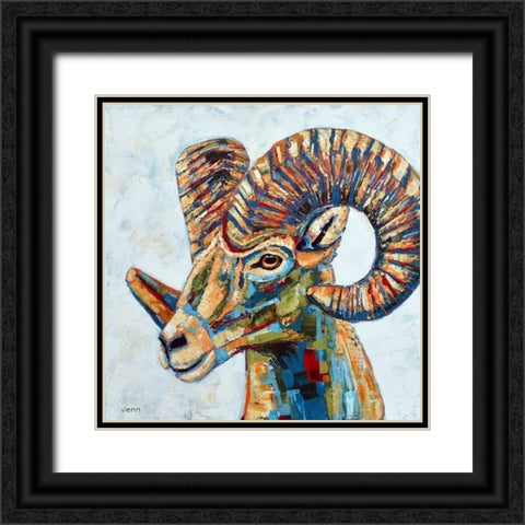 Ram Black Ornate Wood Framed Art Print with Double Matting by Seeley, Jenn