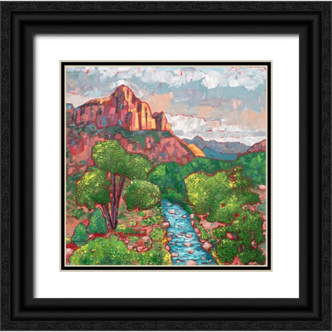 The Watchman Trail Black Ornate Wood Framed Art Print with Double Matting by Seeley, Jenn