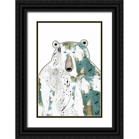 Brown Bear Black Ornate Wood Framed Art Print with Double Matting by Ogren, Sarah