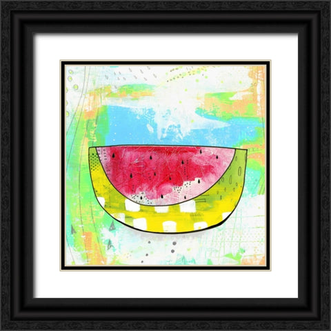 Hot Watermelon Black Ornate Wood Framed Art Print with Double Matting by Ogren, Sarah