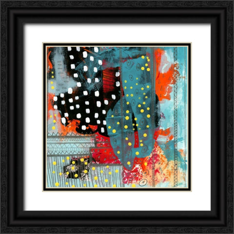 Geometric Abstract II Black Ornate Wood Framed Art Print with Double Matting by Ogren, Sarah