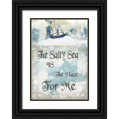 The Salty Sea Black Ornate Wood Framed Art Print with Double Matting by Ogren, Sarah