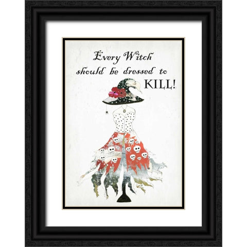 Dressed to Kill Black Ornate Wood Framed Art Print with Double Matting by Ogren, Sarah