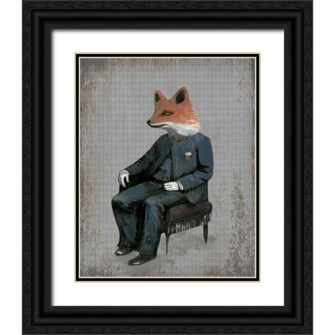 Mr. Red Tail Black Ornate Wood Framed Art Print with Double Matting by Ogren, Sarah