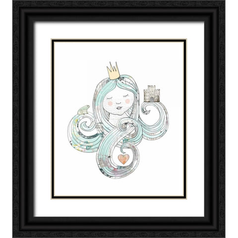 Princess Black Ornate Wood Framed Art Print with Double Matting by Ogren, Sarah