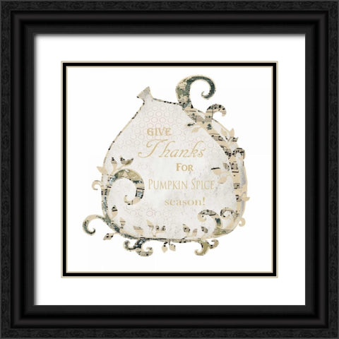 Pumpkin Spice Black Ornate Wood Framed Art Print with Double Matting by Ogren, Sarah