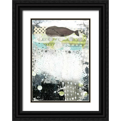 The Great Bowhead Whale Black Ornate Wood Framed Art Print with Double Matting by Ogren, Sarah
