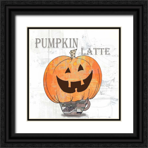 Pumpkin Latte Black Ornate Wood Framed Art Print with Double Matting by Ogren, Sarah
