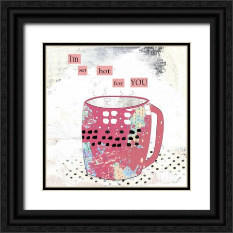 Slutty Valentine Coffee Black Ornate Wood Framed Art Print with Double Matting by Ogren, Sarah