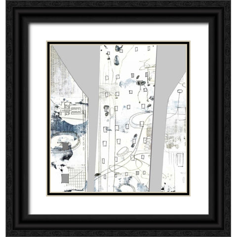City II Black Ornate Wood Framed Art Print with Double Matting by Ogren, Sarah