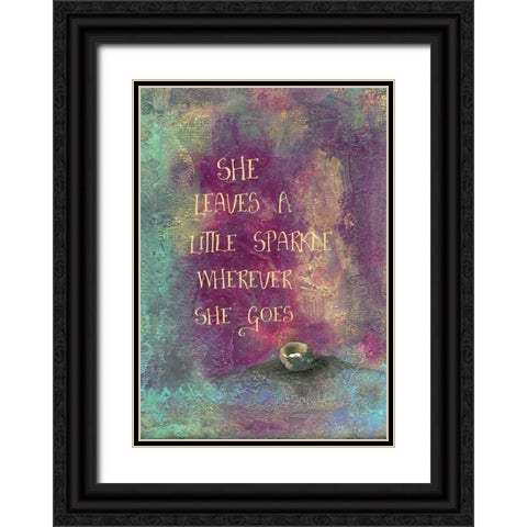 Sparkle Nest Black Ornate Wood Framed Art Print with Double Matting by Ogren, Sarah