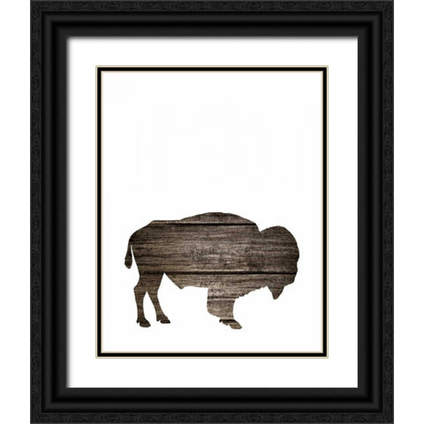 Wood Buffalo Black Ornate Wood Framed Art Print with Double Matting by Moss, Tara