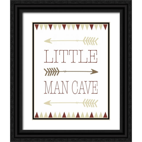 Little Man Cave Black Ornate Wood Framed Art Print with Double Matting by Moss, Tara