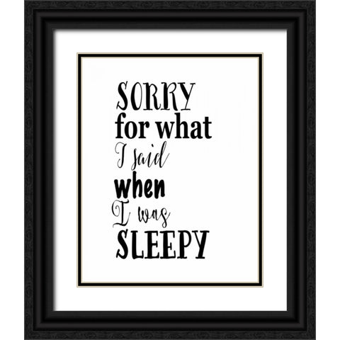When I Was Sleepy Black Ornate Wood Framed Art Print with Double Matting by Moss, Tara