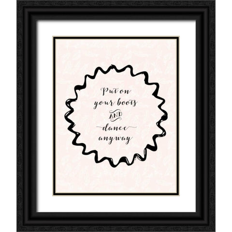 Dance Anyway Black Ornate Wood Framed Art Print with Double Matting by Moss, Tara