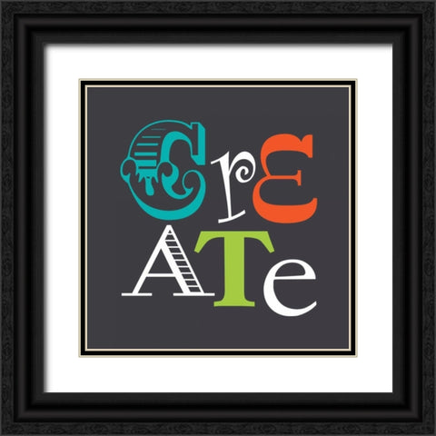 Create Black Ornate Wood Framed Art Print with Double Matting by Robinson, Tamara