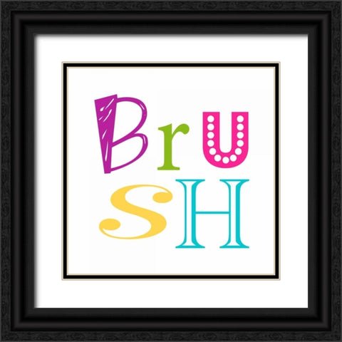 Brush Black Ornate Wood Framed Art Print with Double Matting by Robinson, Tamara