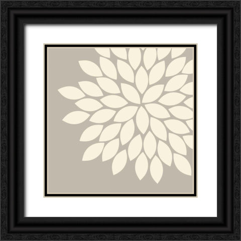 Flower Burst III Black Ornate Wood Framed Art Print with Double Matting by Robinson, Tamara