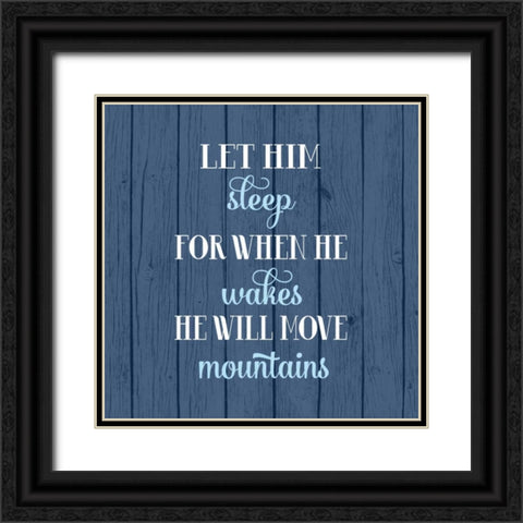 Let Him Sleep  Black Ornate Wood Framed Art Print with Double Matting by Robinson, Tamara