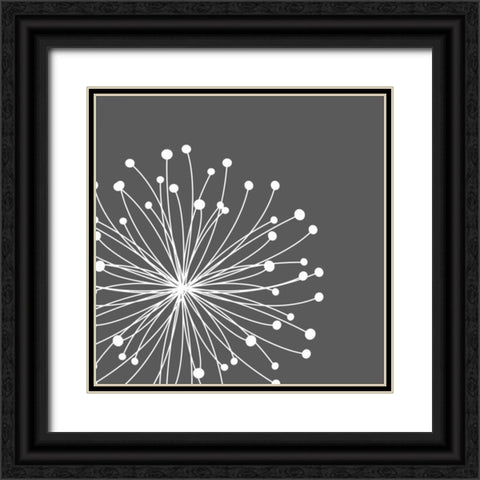 Dandelion I Black Ornate Wood Framed Art Print with Double Matting by Robinson, Tamara