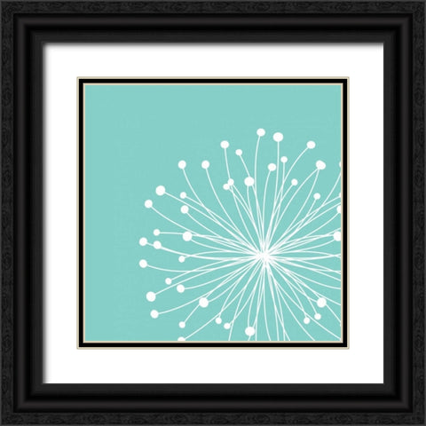 Dandelion III Black Ornate Wood Framed Art Print with Double Matting by Robinson, Tamara