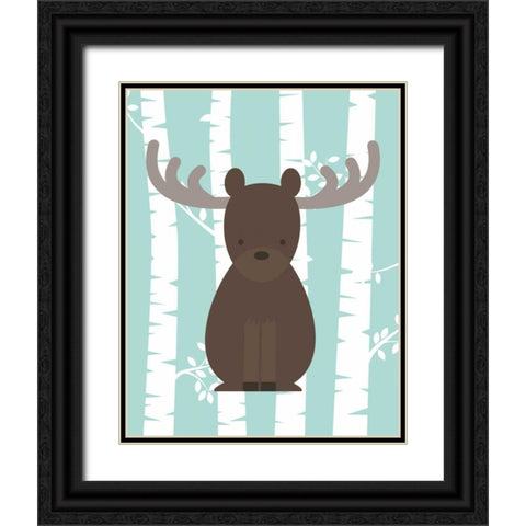 Woodland Birch IV Black Ornate Wood Framed Art Print with Double Matting by Robinson, Tamara