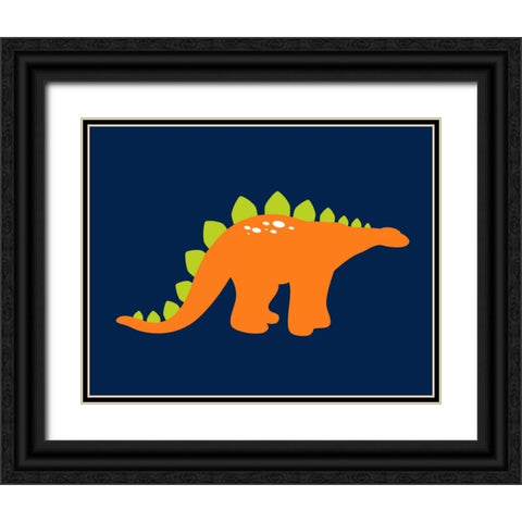 Dino I Black Ornate Wood Framed Art Print with Double Matting by Robinson, Tamara