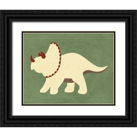 Dino IV Black Ornate Wood Framed Art Print with Double Matting by Robinson, Tamara