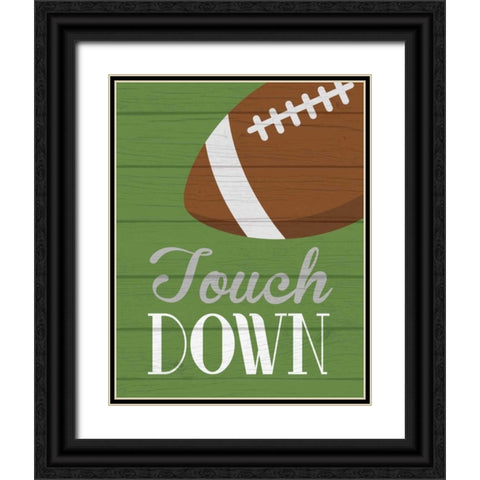 Touchdown Black Ornate Wood Framed Art Print with Double Matting by Robinson, Tamara