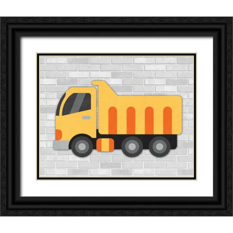 Construction III Black Ornate Wood Framed Art Print with Double Matting by Robinson, Tamara