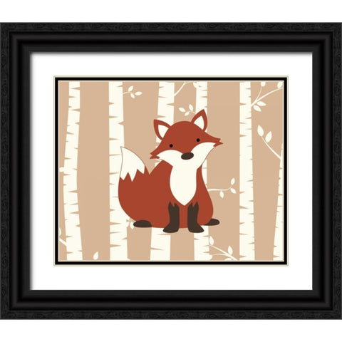 Fox Birch I Black Ornate Wood Framed Art Print with Double Matting by Robinson, Tamara